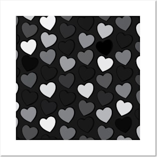 Love heart pattern 3 Posters and Art